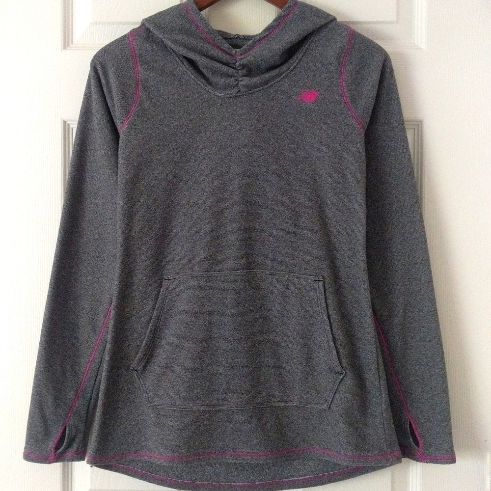 New Balance Dry Pullover Hoodie Long Sleeve Gray Small